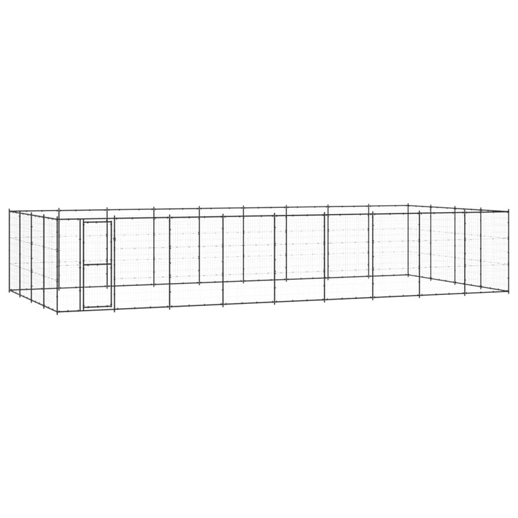 Vidaxl Dog Kennel 43,56 m² Steel