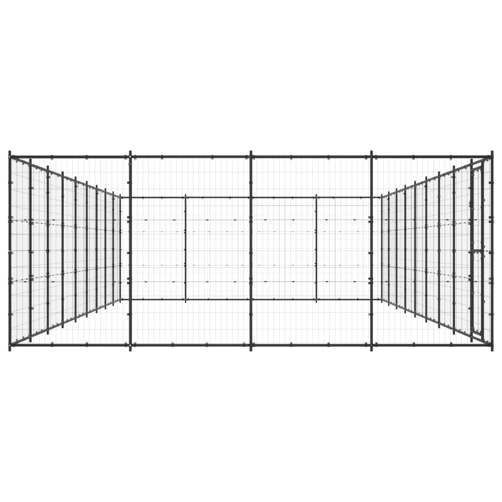 Vidaxl Dog Kennel 43,56 m² Steel