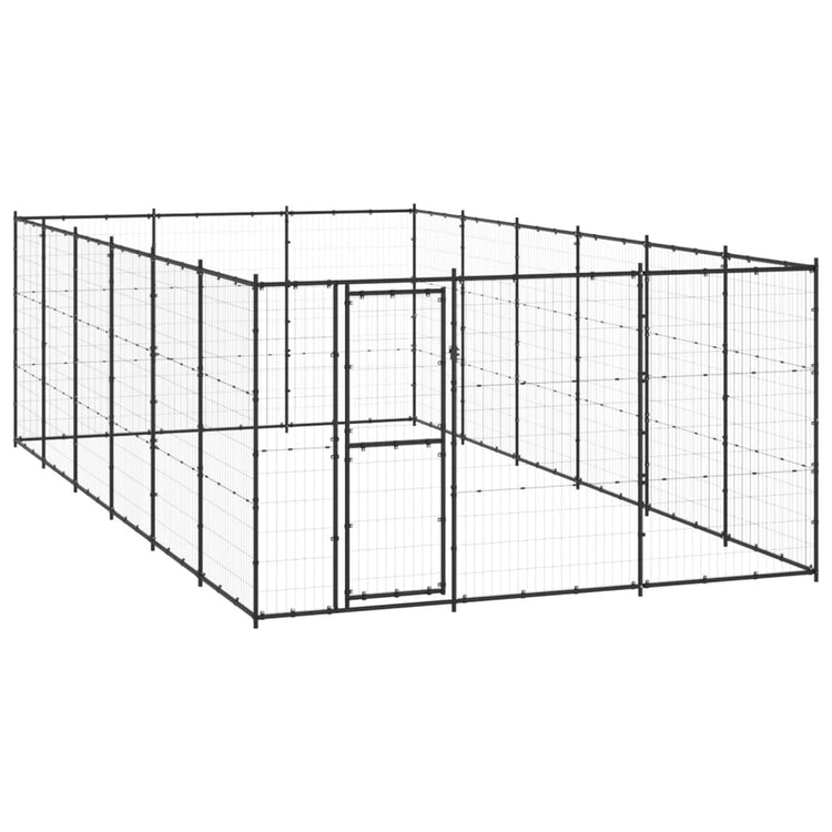 Vidaxl Dog Kennel 21,78 m² Steel
