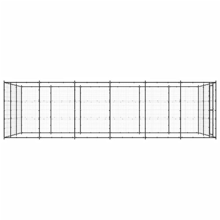 Vidaxl Dog Kennel 21,78 m² Steel