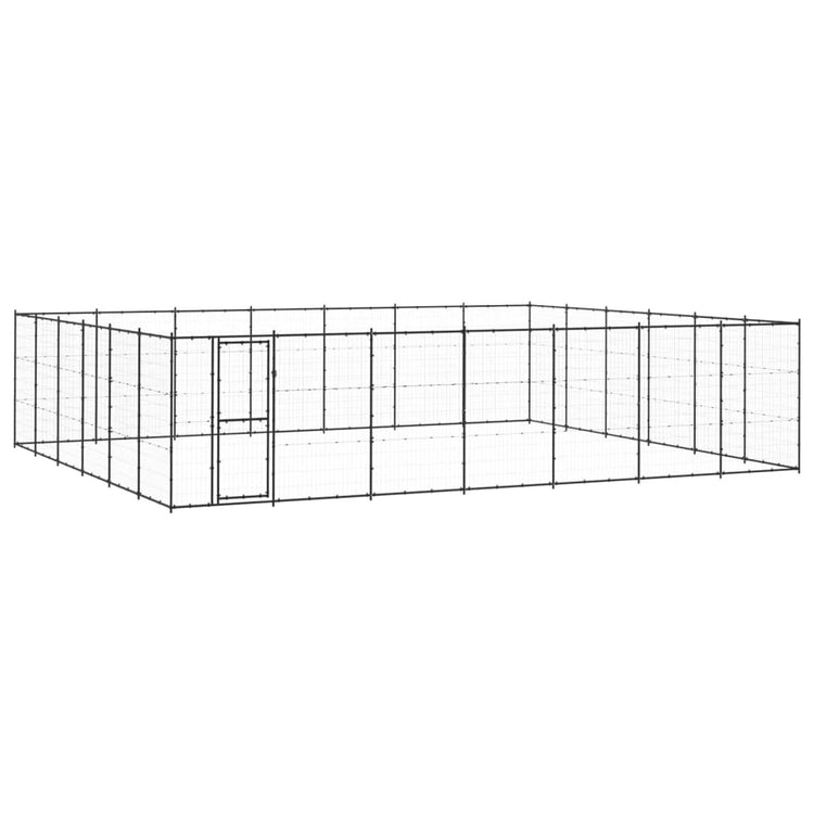 Vidaxl Dog Kennel 50,82 m² en acier