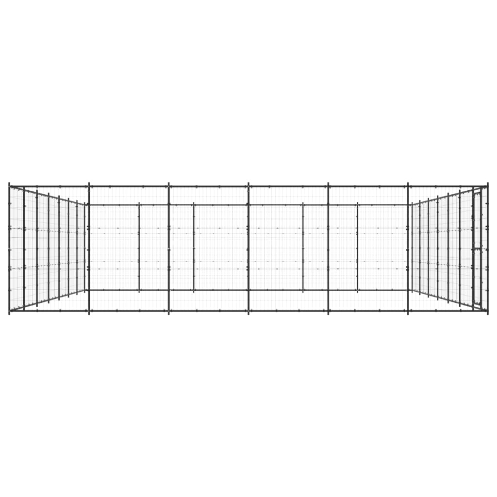 Vidaxl Dog Kennel 50,82 m² en acier