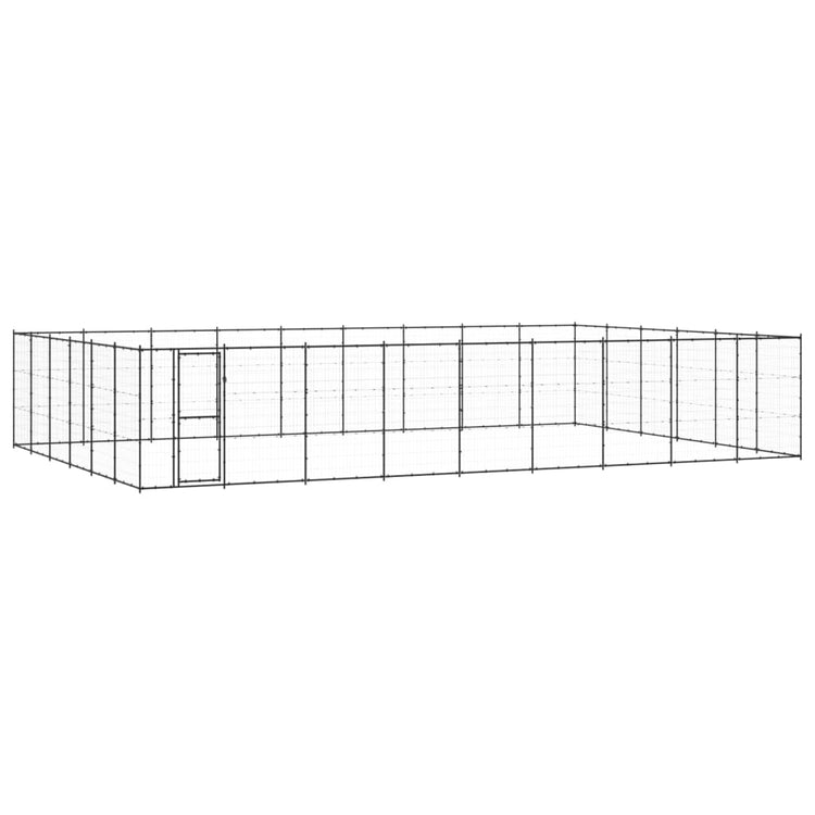 Vidaxl Dog Kennel 65,34 m² en acier