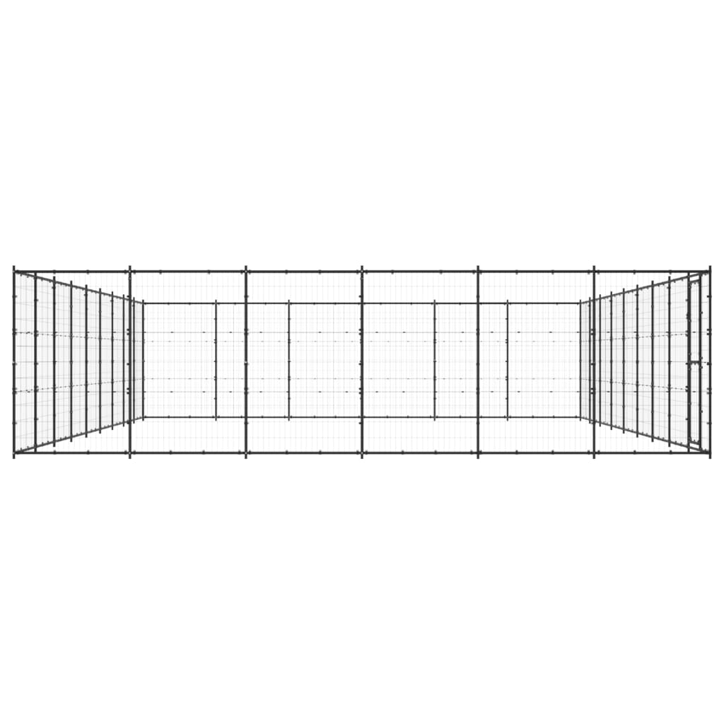 Vidaxl Dog Kennel 65,34 m² en acier