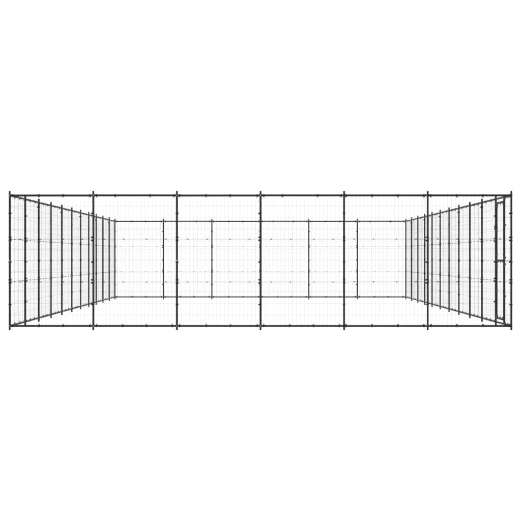 Vidaxl Dog Kennel 79,86 m² en acier
