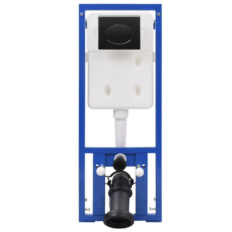 Vidaxl Toilet suspendu avec des céramiques citernes courbées