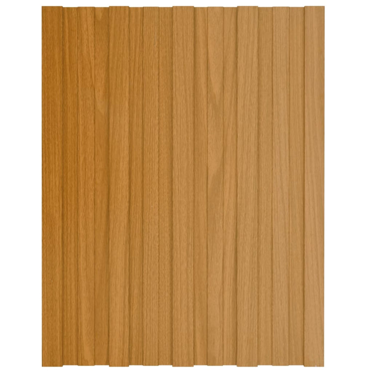 Panneaux de toit Vidaxl 12 ST 60x45 cm Bois léger en acier galvanisé