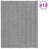 Panneaux de toit vidaxl 12 ST 60x45 cm en acier galvanisé en acier couleur