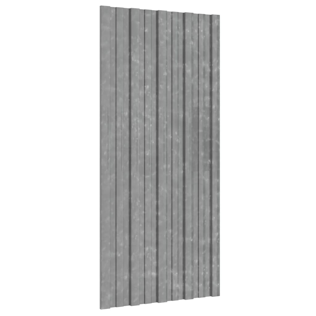 Panneaux de toit vidaxl 12 ST 100x45 cm en acier galvanisé en acier couleur