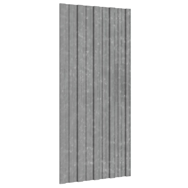 Panneaux de toit vidaxl 12 ST 100x45 cm en acier galvanisé en acier couleur