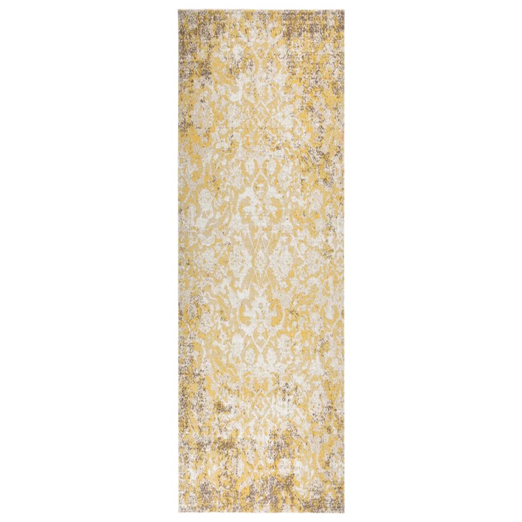 Vidaxl extérieur tapis plat tissé 80x250 cm jaune