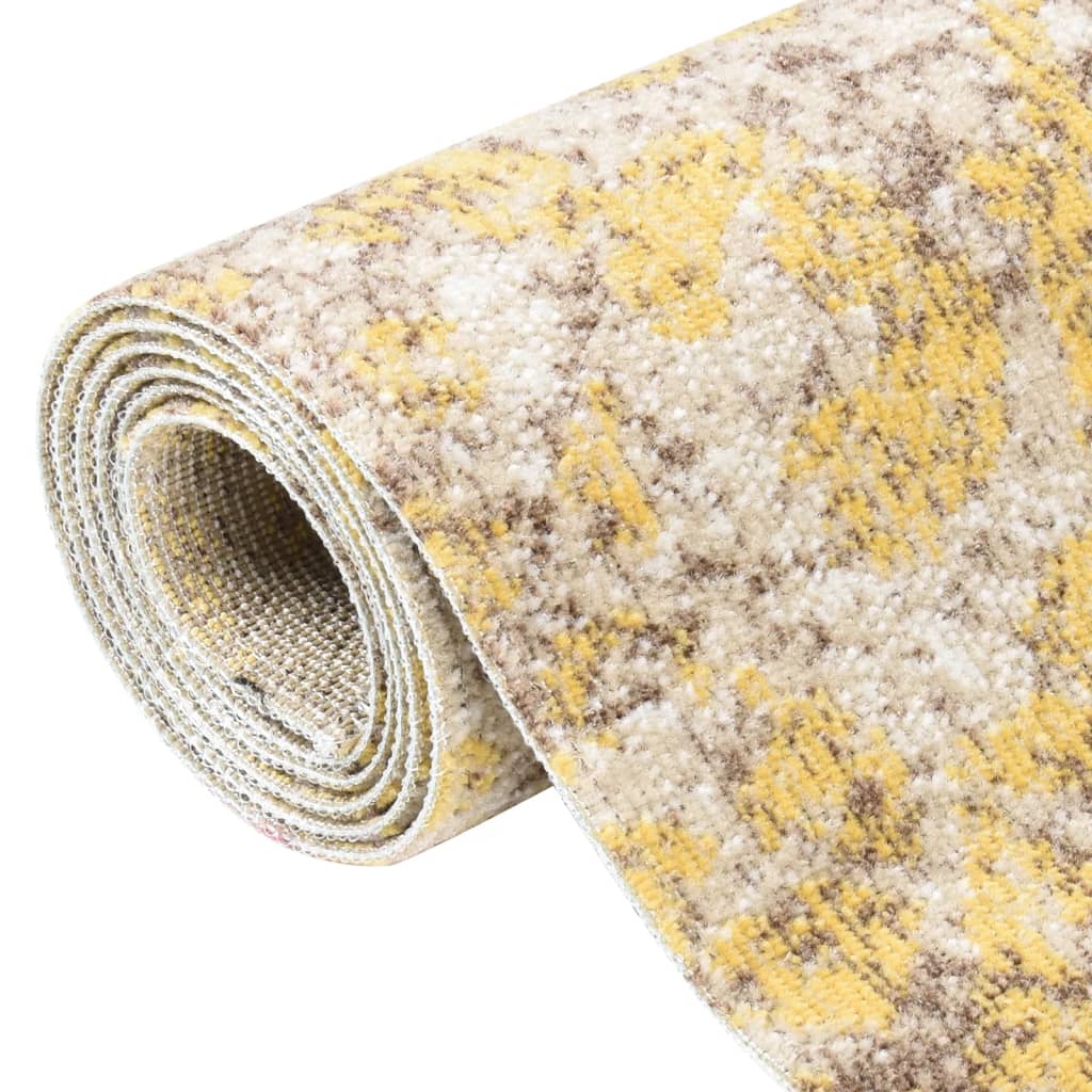 Vidaxl extérieur tapis plat tissé 80x250 cm jaune