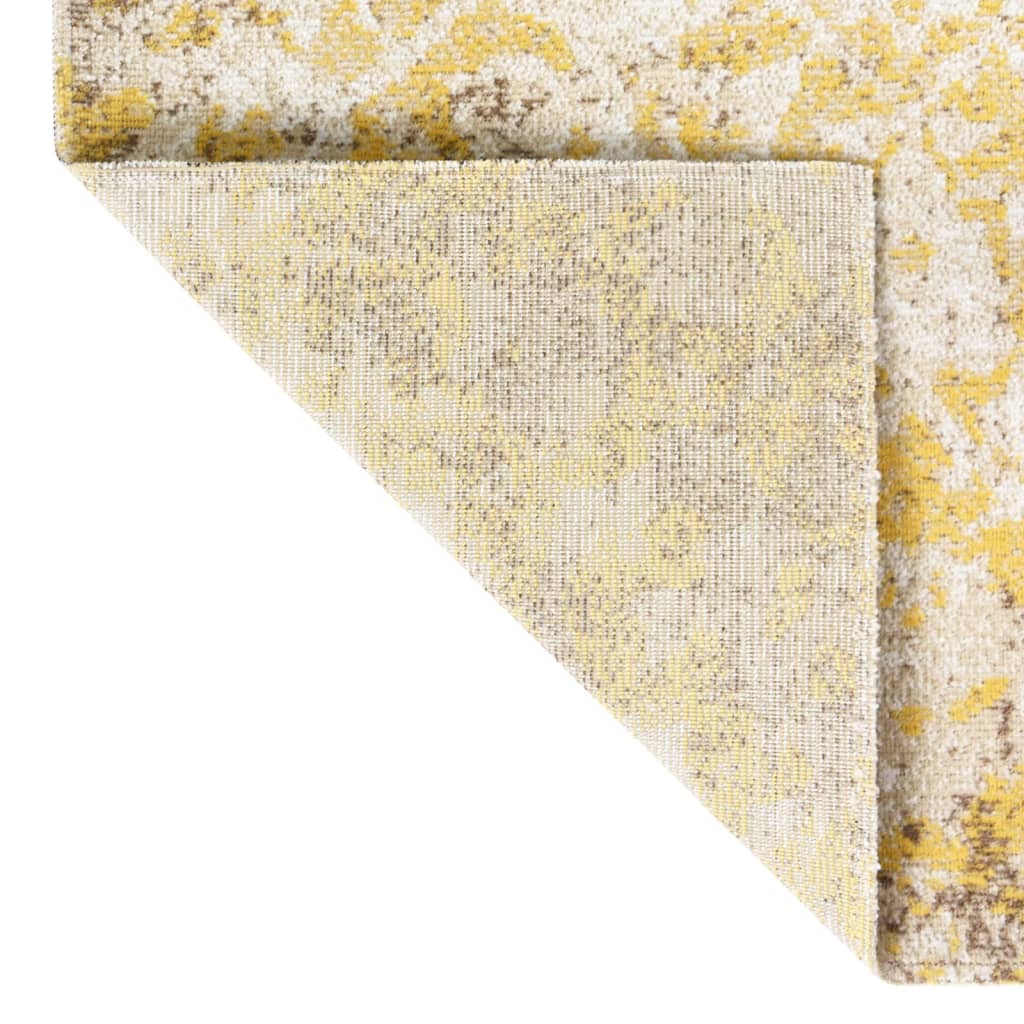 Vidaxl extérieur tapis plat tissé 80x250 cm jaune