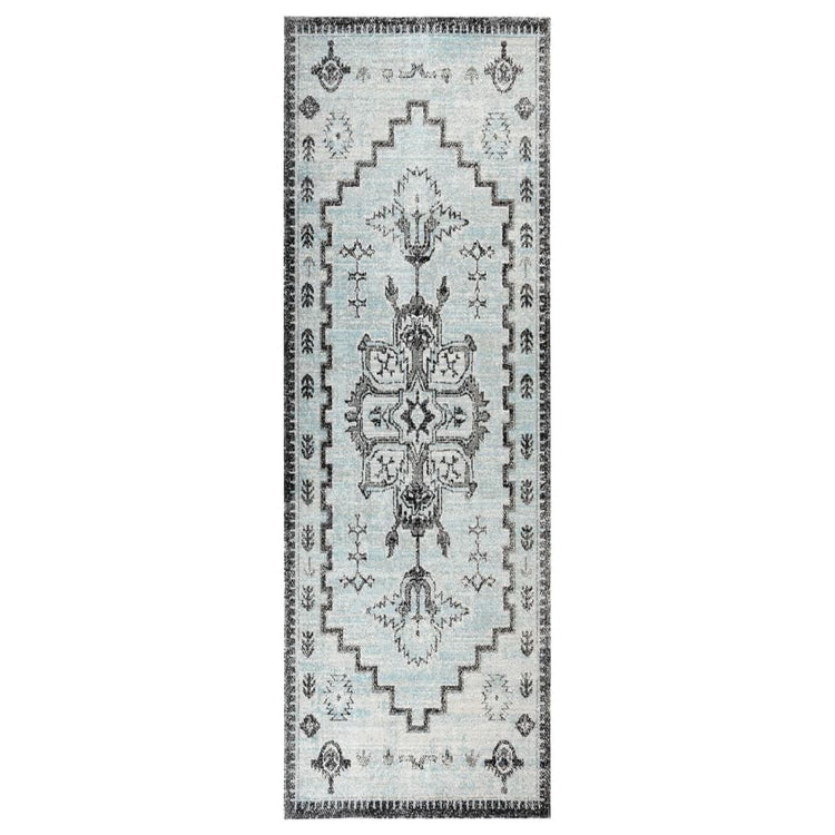 Vidaxl RAGNER À l'extérieur Flat tissé 80x250 cm vert et gris