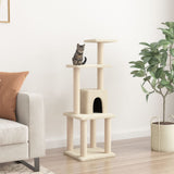 Vidaxl Cat Scratch Post avec Sisal Scratch Posts 105 cm Crème -Colored - afbeelding 1