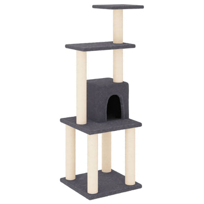 Vidaxl Cat Scratch Post avec Sisal Scratch Posts 105 cm Gris foncé