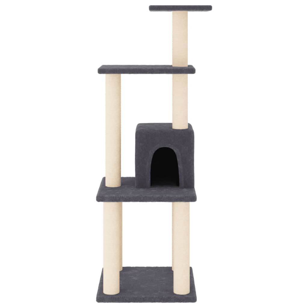 Vidaxl Cat Scratch Post avec Sisal Scratch Posts 105 cm Gris foncé