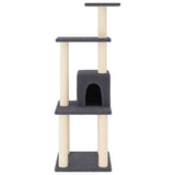 Vidaxl Cat Scratch Post avec Sisal Scratch Posts 105 cm Gris foncé - afbeelding 3