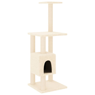 Vidaxl Cat Scratch Post avec sisal Scratch Posts 104 cm Crème -Colored