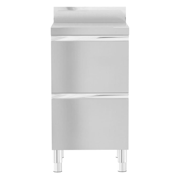 Armoires de cuisine vidaxl commerciales 3 st en acier inoxydable