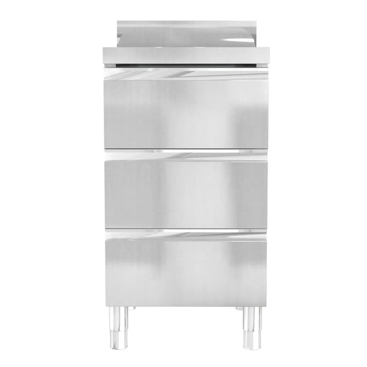 Armoires de cuisine vidaxl commerciales 2 st en acier inoxydable