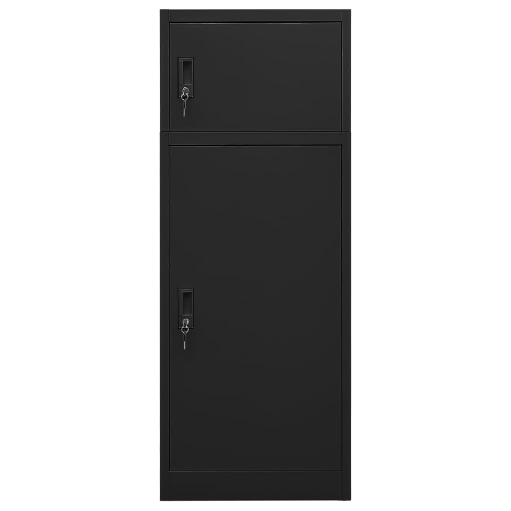 Armoire de selle Vidaxl 53x53x140 cm en acier noir