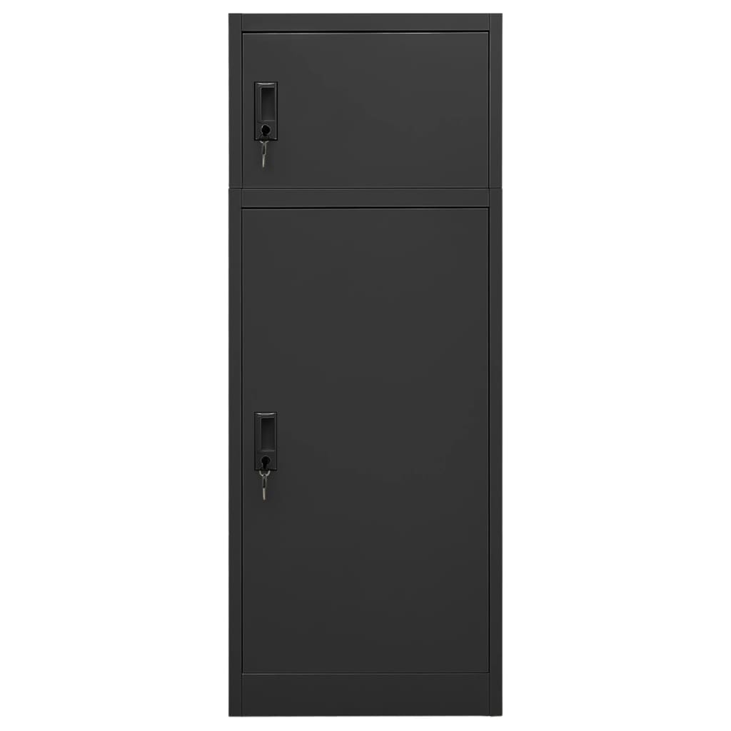 Vidaxl Saddle Cabinet 53x53x140 cm Anthracite en acier -colore