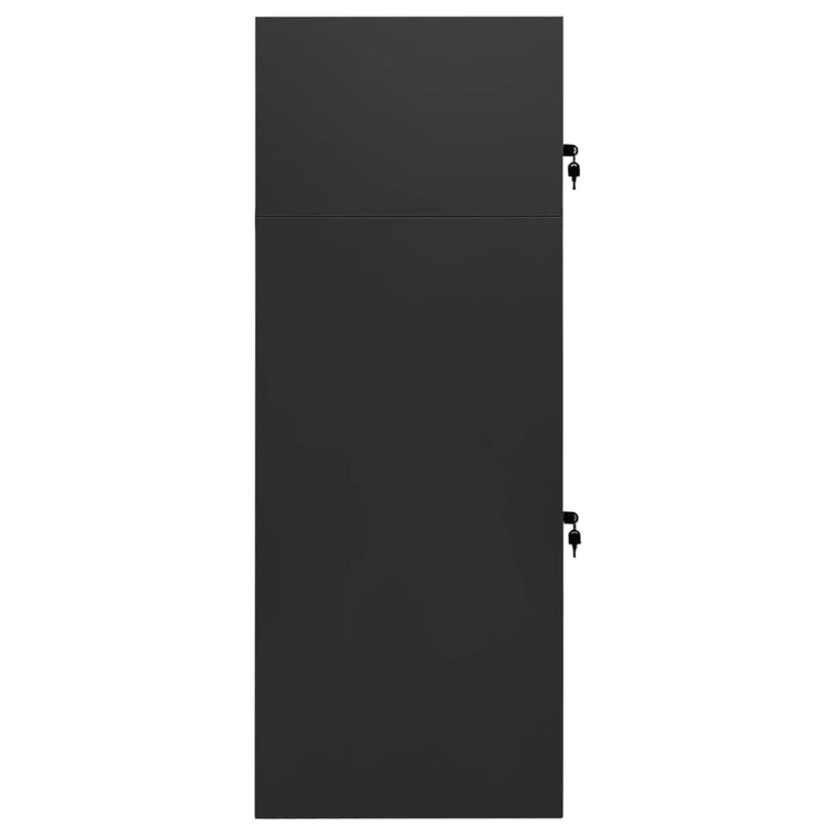 Vidaxl Saddle Cabinet 53x53x140 cm Anthracite en acier -colore