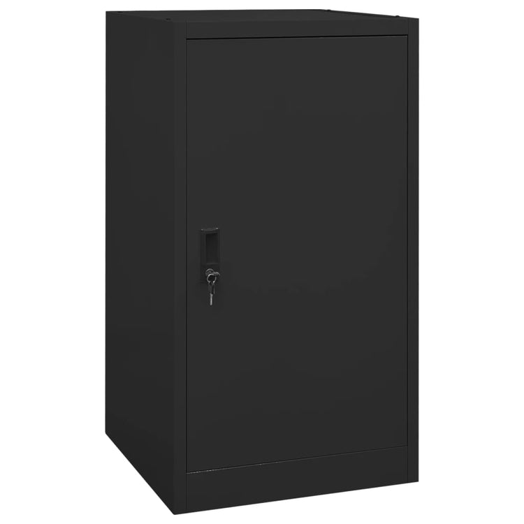 Armoire de selle Vidaxl 53x53x105 cm en acier noir