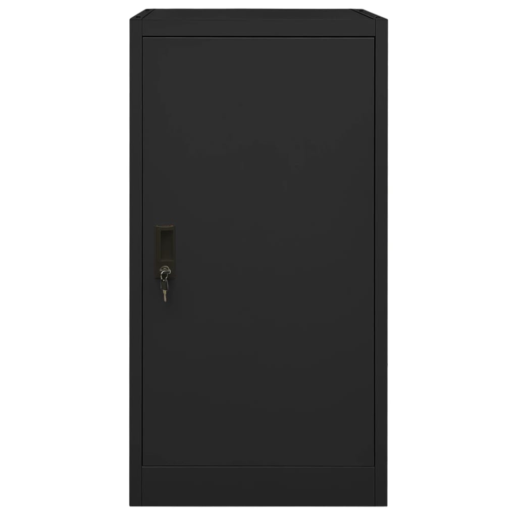 Armoire de selle Vidaxl 53x53x105 cm en acier noir