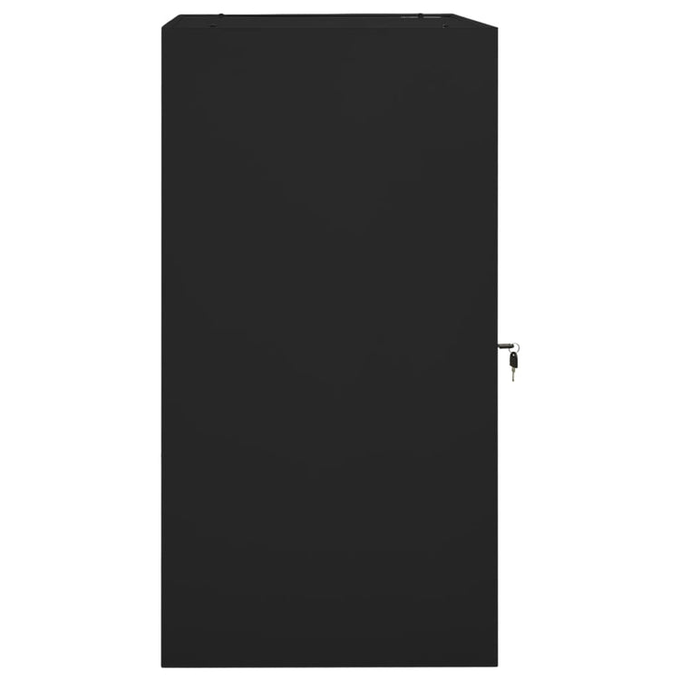 Armoire de selle Vidaxl 53x53x105 cm en acier noir