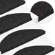 Vidaxl Stair Mats auto-adhésif 15 ST 56X17X3 cm noir