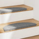 Vidaxl Mat à escalier auto-adhésif 15 ST 56x17x3 cm Gray