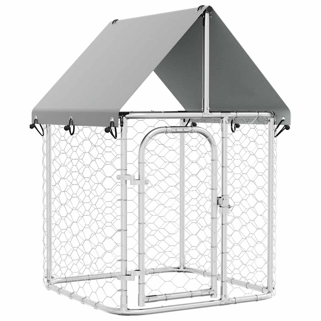Vidaxl Chienne de chien pour l'extérieur avec toit 100x100x150 cm