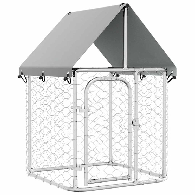 Vidaxl Chienne de chien pour l'extérieur avec toit 100x100x150 cm