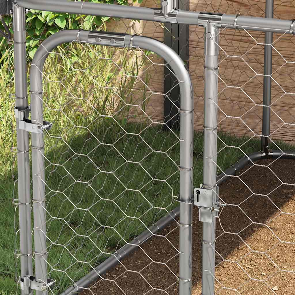 Vidaxl Chienne de chien pour l'extérieur avec toit 100x100x150 cm