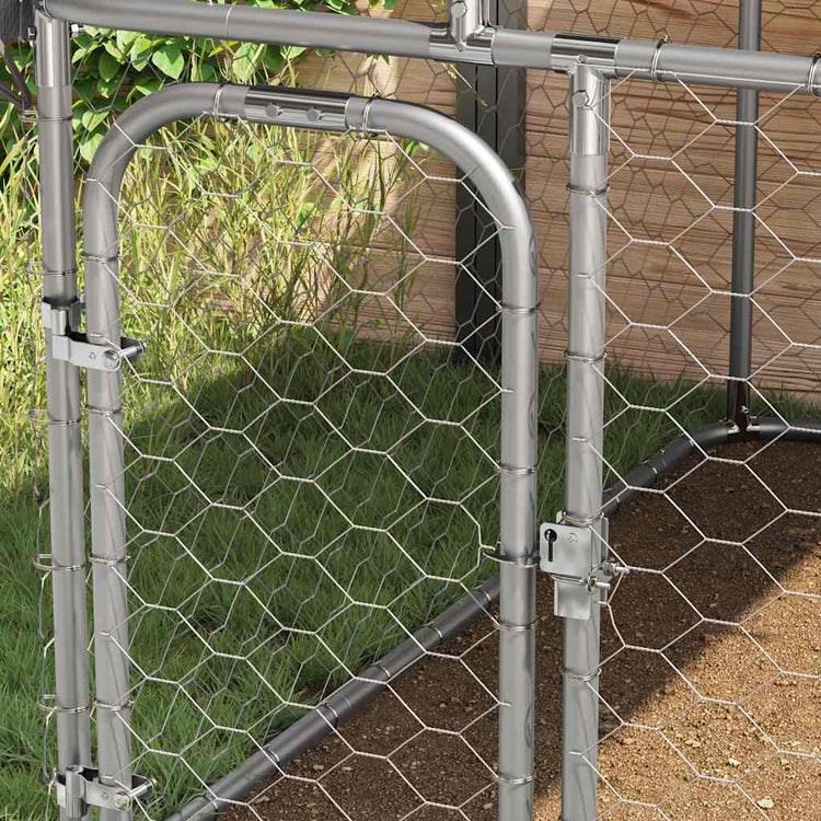 Vidaxl Chienne de chien pour l'extérieur avec toit 100x100x150 cm