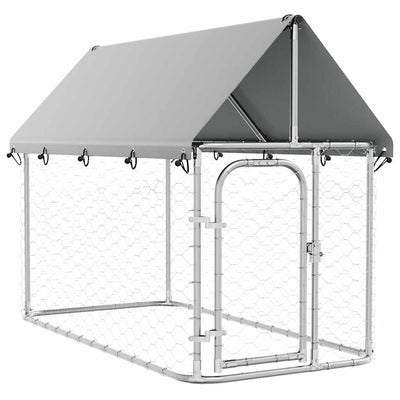 Vidaxl Chienne Kennel pour l'extérieur avec toit 200x100x150 cm