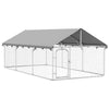 Vidaxl Chienne Kennel pour l'extérieur avec toit 400x200x150 cm