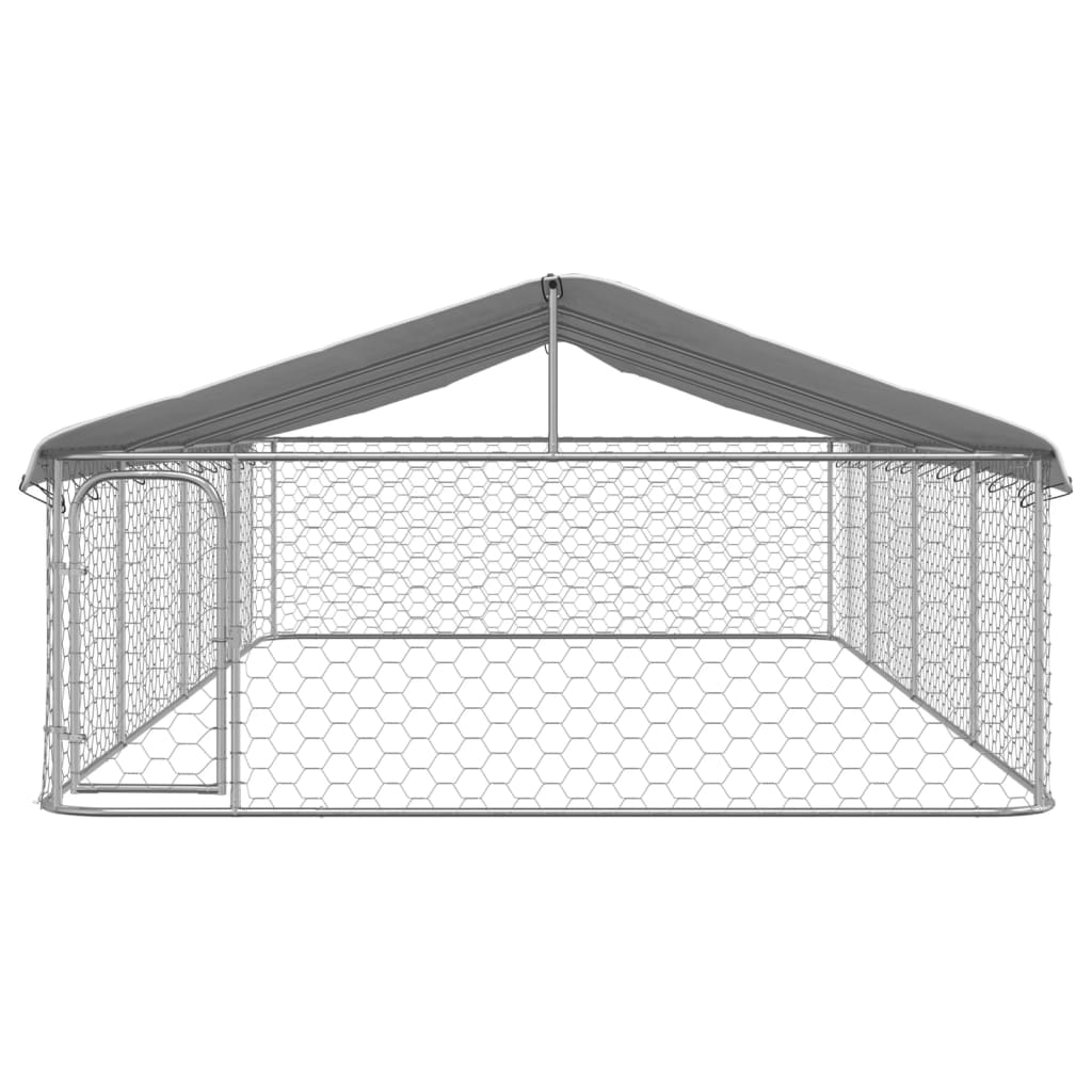 Vidaxl Chienne Kennel pour l'extérieur avec toit 600x300x150 cm