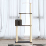 Vidaxl Cat Scratch Post avec Sisal Scratch Posts 147 cm Gris foncé - afbeelding 1