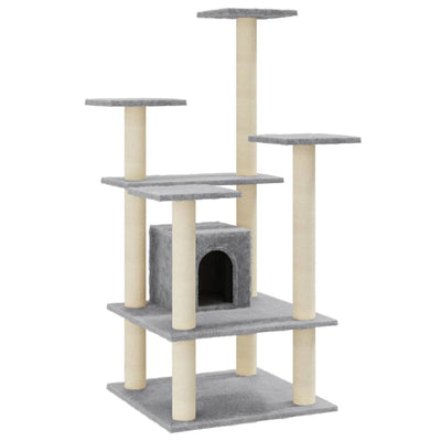 Vidaxl Cat Scratch Post avec sisal Scratch Posts 110 cm Gris clair