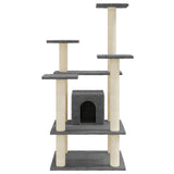 Vidaxl Cat Scratch Post avec Sisal Scratch Posts 110 cm Gris foncé - afbeelding 3