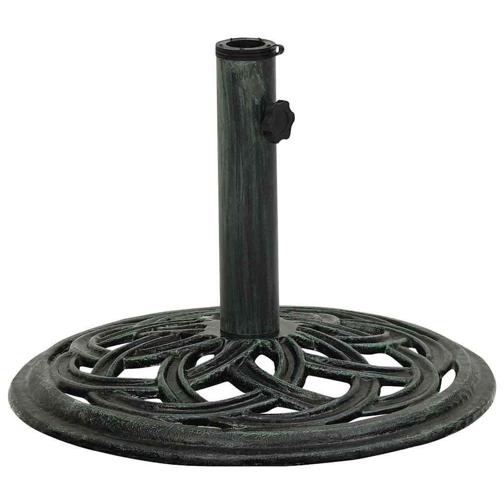 Vidaxl Parasol Foot 44x44x31 cm en fonte vert