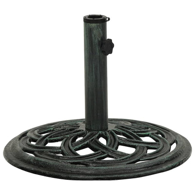 Vidaxl Parasol Foot 44x44x31 cm en fonte vert