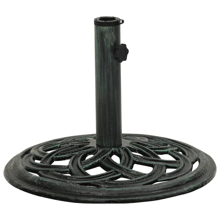 Vidaxl Parasol Foot 44x44x31 cm en fonte vert