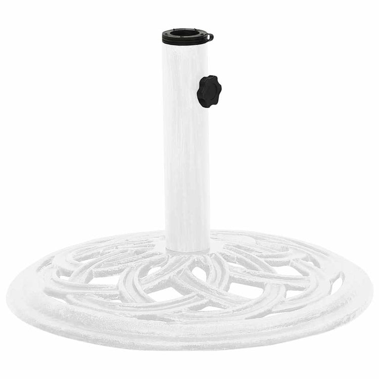 Vidaxl Parasol Foot 44x44x31 cm en fonte blanche