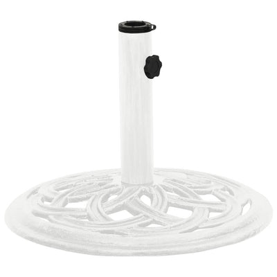 Vidaxl Parasol Foot 44x44x31 cm en fonte blanche