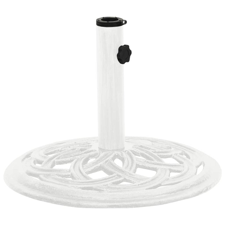 Vidaxl Parasol Foot 44x44x31 cm en fonte blanche