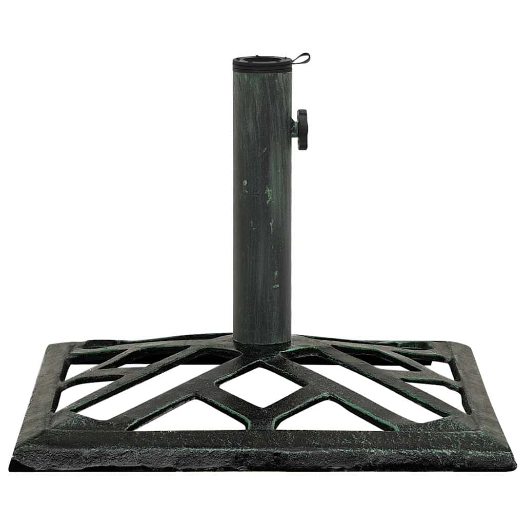 Vidaxl Parasol Foot 44x44x31 cm en fonte vert
